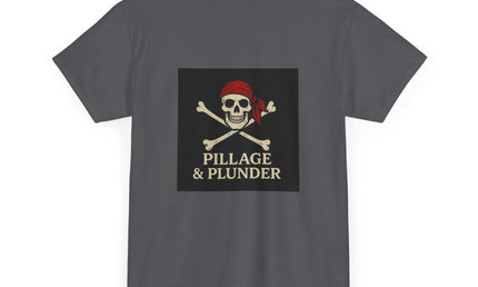 Pirate Themed Unisex Tee: Pillage & Plunder