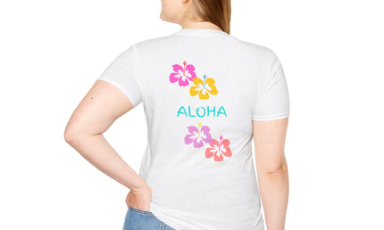 Aloha Hibiscus Tropical Summer Tee