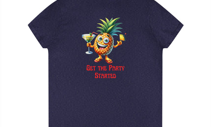 Party Pineapple Ladies' V-Neck T-Shirt