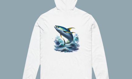 Tuna Inspired Unisex Hooded Long Sleeve Tee