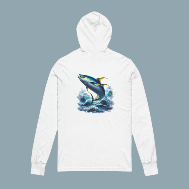 Tuna Inspired Unisex Hooded Long Sleeve Tee
