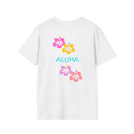 Aloha Hibiscus Tropical Summer Tee