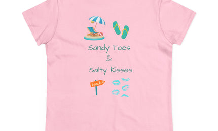 Sandy Toes Salty Kisses Women's Midweight Cotton Tee