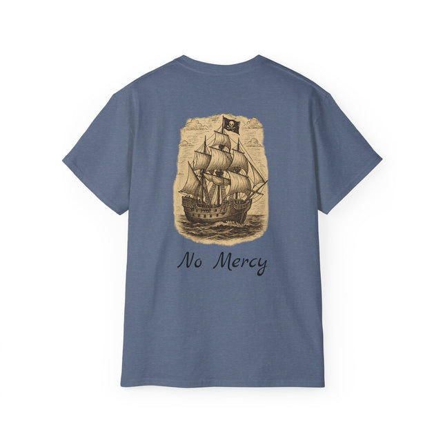 Pirate Ship No Mercy Unisex Graphic Tee