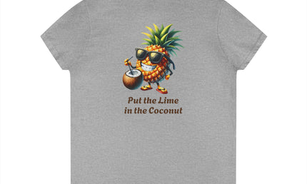 Lime Coconut Pineapple Ladies' V-Neck T-Shirt
