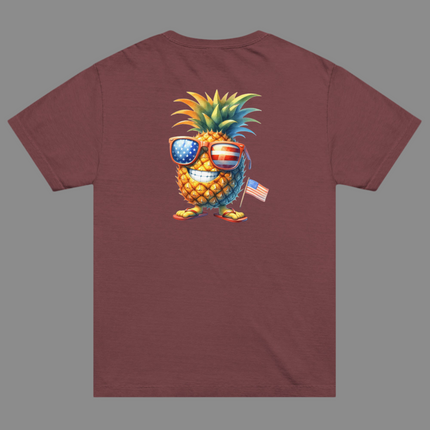 Patriotic Pineapple Unisex oversized t-shirt