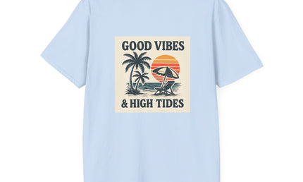 Good Vibes & High Tides T-Shirt | Unisex Soft style Tee