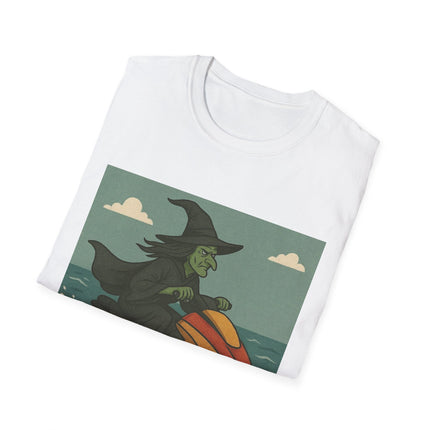 Witch Jet Ski Halloween Holiday Unisex Graphic Tee