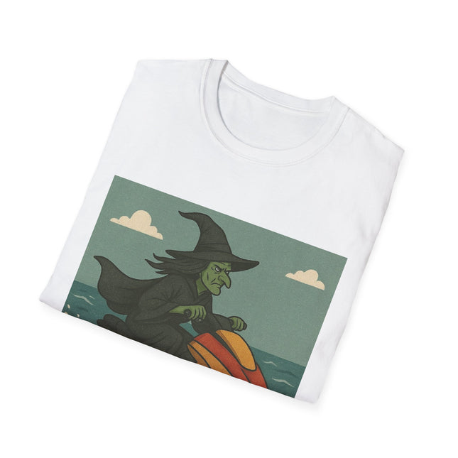 Witch Jet Ski Halloween Holiday Unisex Graphic Tee