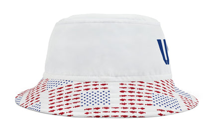 USA Patriotic Fishing Themed Bucket Hat