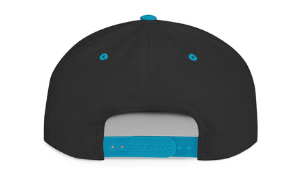 Patriotic Flat Bill Snapback Hat with Flag Design
