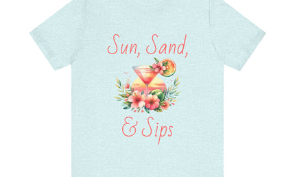 Sun, Sand, & Sips Tropical Tee