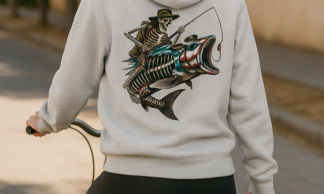 Fish Skeleton Unisex premium mid-weight hoodie