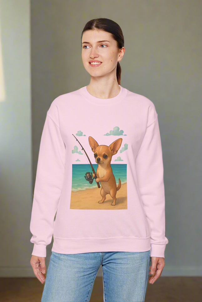 Chihuahua fishing Sweatshirt
