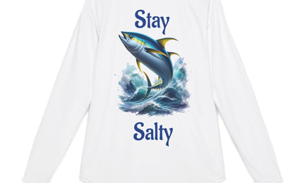 Stay Salty Tuna Graphic Performance Long Sleeve Fishing Shirt SPF50