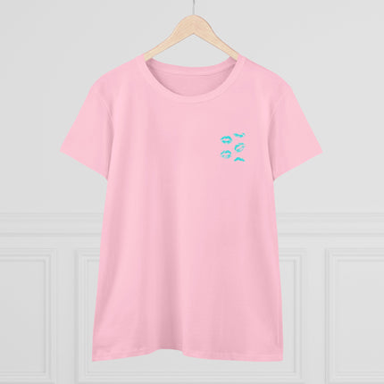 Sandy Toes Salty Kisses Women's Midweight Cotton Tee
