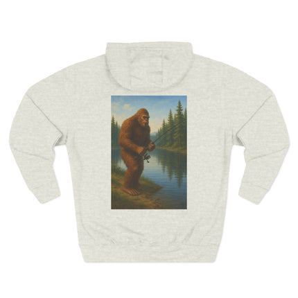 Bigfoot Lake Fishing Fleece Hoodie