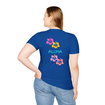Aloha Hibiscus Tropical Summer Tee