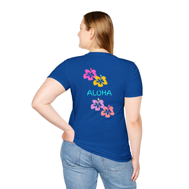 Aloha Hibiscus Tropical Summer Tee