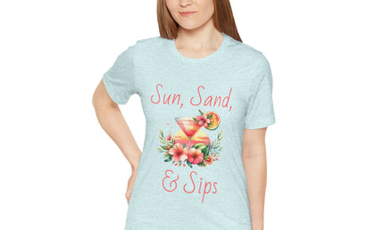 Sun, Sand, & Sips Tropical Tee
