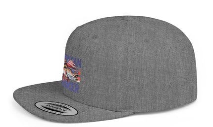 American Hooker Fishing Flat Bill Snapback Hat