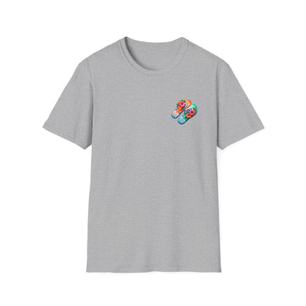 Island Life Unisex T-Shirt | Tropical Flip Flop Graphic Tee