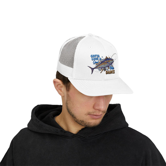 Fishing Enthusiast Snapback Cap - 'Gotta Love A Good Dance' Design
