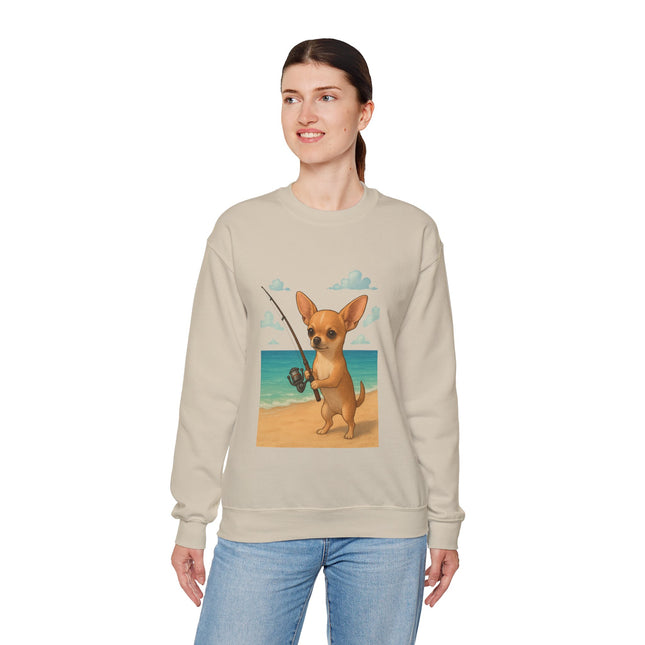 Chihuahua fishing Sweatshirt