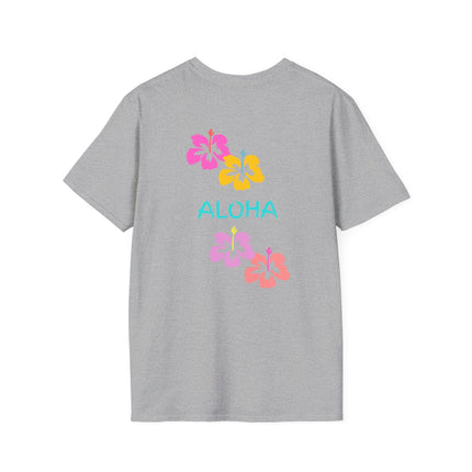 Aloha Hibiscus Tropical Summer Tee