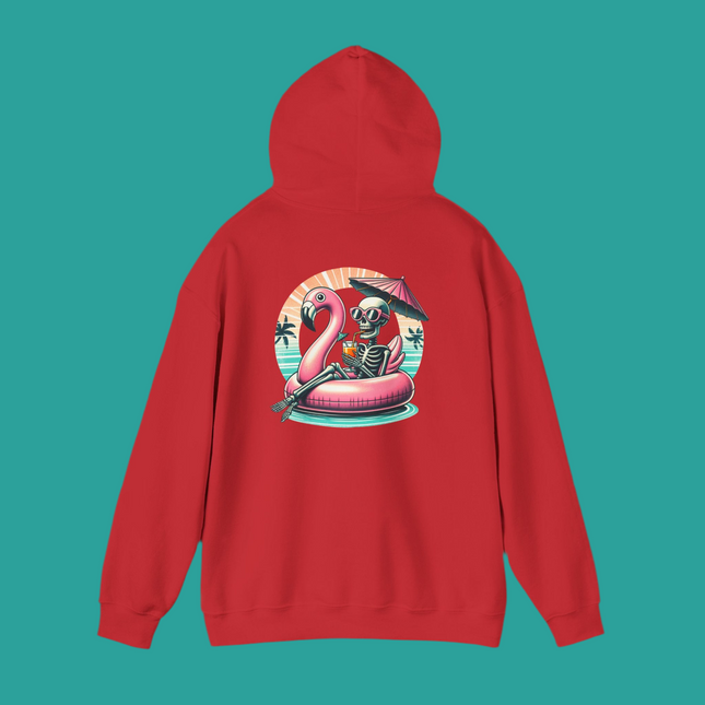 Skeleton Flamingo Graphic Hoodie, Unisex Sweatshirt