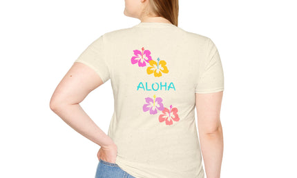 Aloha Hibiscus Tropical Summer Tee