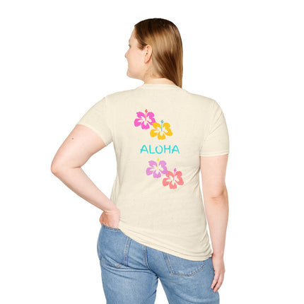 Aloha Hibiscus Tropical Summer Tee