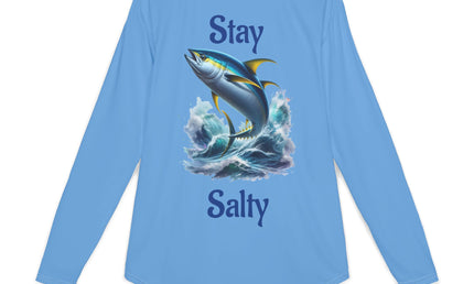 Stay Salty Tuna Graphic Performance Long Sleeve Fishing Shirt SPF50
