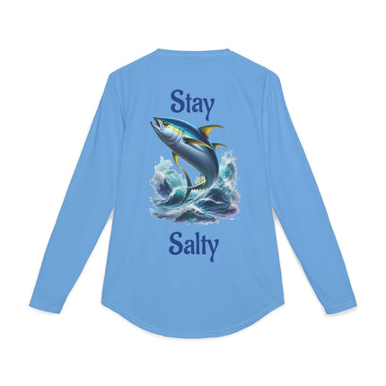 Stay Salty Tuna Graphic Performance Long Sleeve Fishing Shirt SPF50