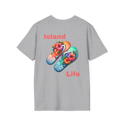 Island Life Flip Flop T-Shirt, Summer Vibes Tee