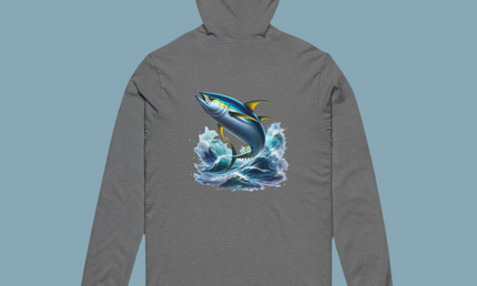 Tuna Inspired Unisex Hooded Long Sleeve Tee