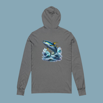 Tuna Inspired Unisex Hooded Long Sleeve Tee