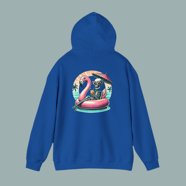 Skeleton Flamingo Graphic Hoodie, Unisex Sweatshirt