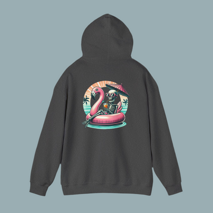 Skeleton Flamingo Graphic Hoodie, Unisex Sweatshirt