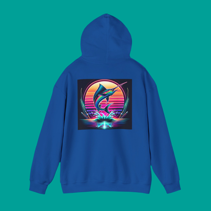 Graphic Marlin Hoodie, Unisex Sweatshirt