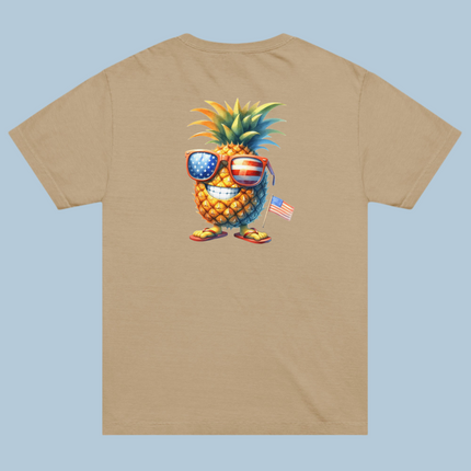 Patriotic Pineapple Unisex oversized t-shirt