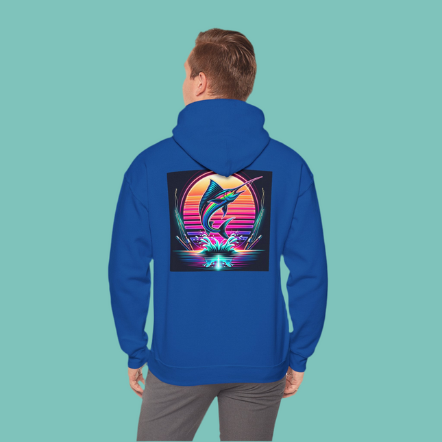 Graphic Marlin Hoodie, Unisex Sweatshirt