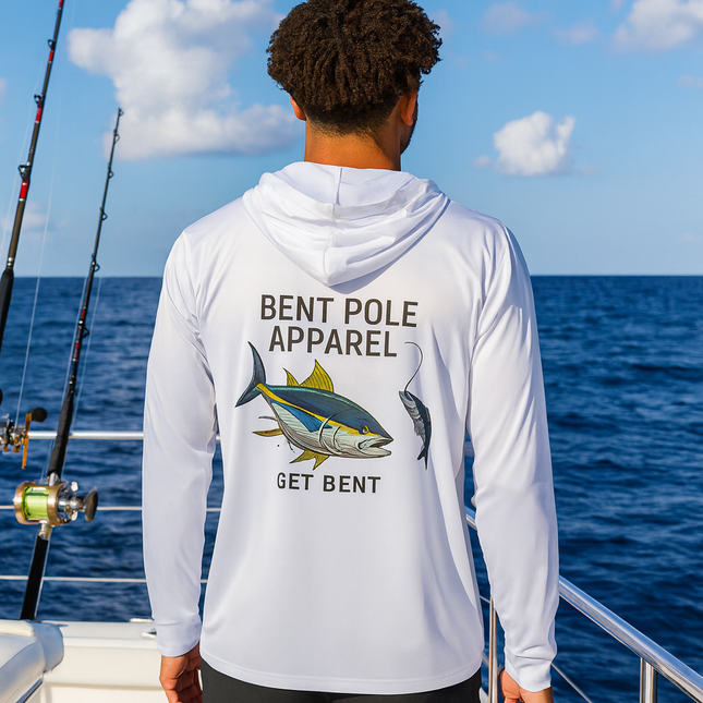 Tuna Get Bent Graphic Performance Hoodie Shirt UPF+50