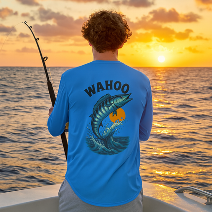 Wahoo Graphic Performance Long Sleeve Fishing Shirt SPF50