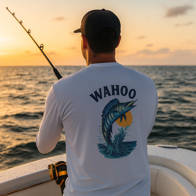 Wahoo Graphic Performance Long Sleeve Fishing Shirt SPF50