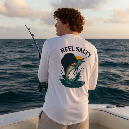 Sailfish Graphic Performance Long Sleeve Fishing Shirt SPF50