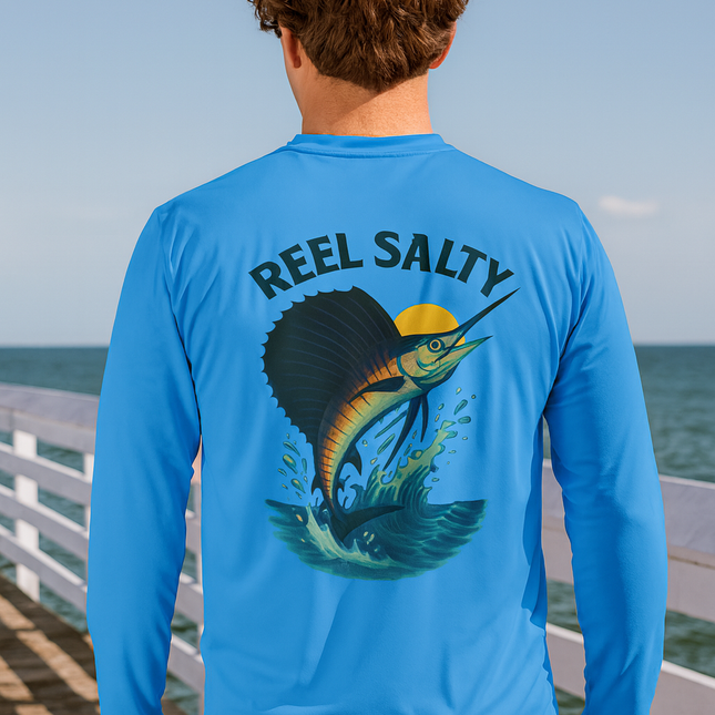 Sailfish Graphic Performance Long Sleeve Fishing Shirt SPF50