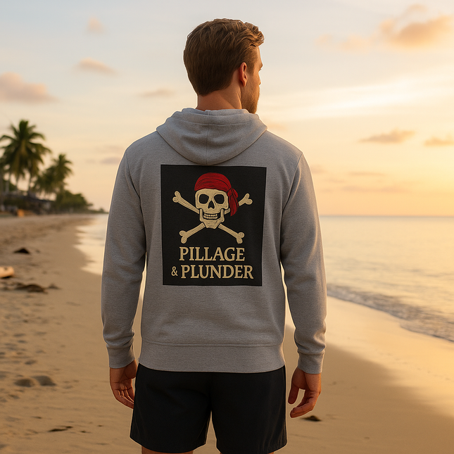 Pirate Pillage & Plunder Fleece Hoodie