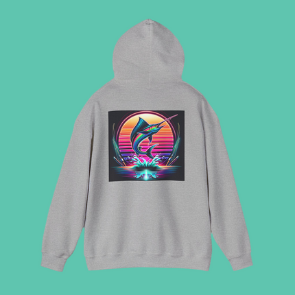 Graphic Marlin Hoodie, Unisex Sweatshirt