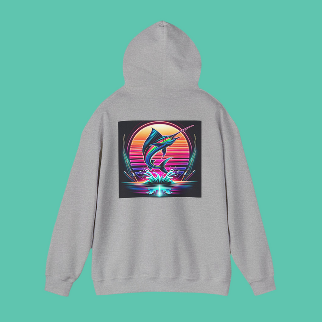 Graphic Marlin Hoodie, Unisex Sweatshirt